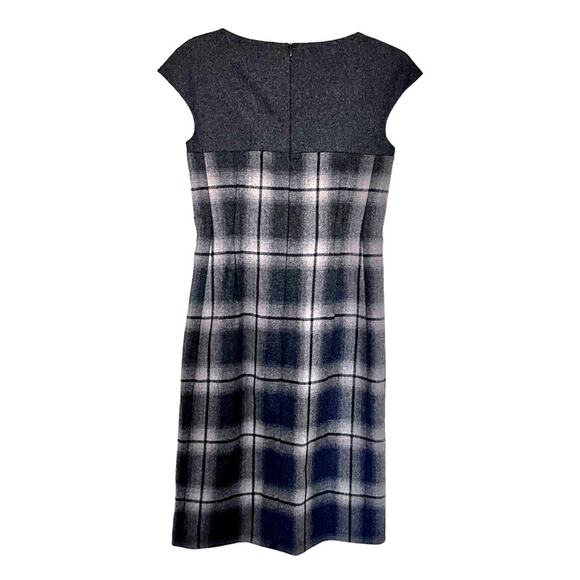Weekend Max Mara plaid wool blend Elicia dress size 6 - Picture 3 of 9